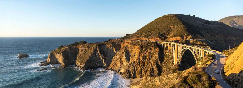Bixby Creek Bridge on the Big Sur coast in California