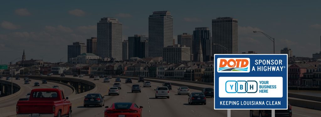 Louisiana Sponsor A Highway roadside signs