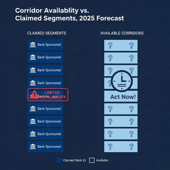 Corridor Availability vs Claimed Segments